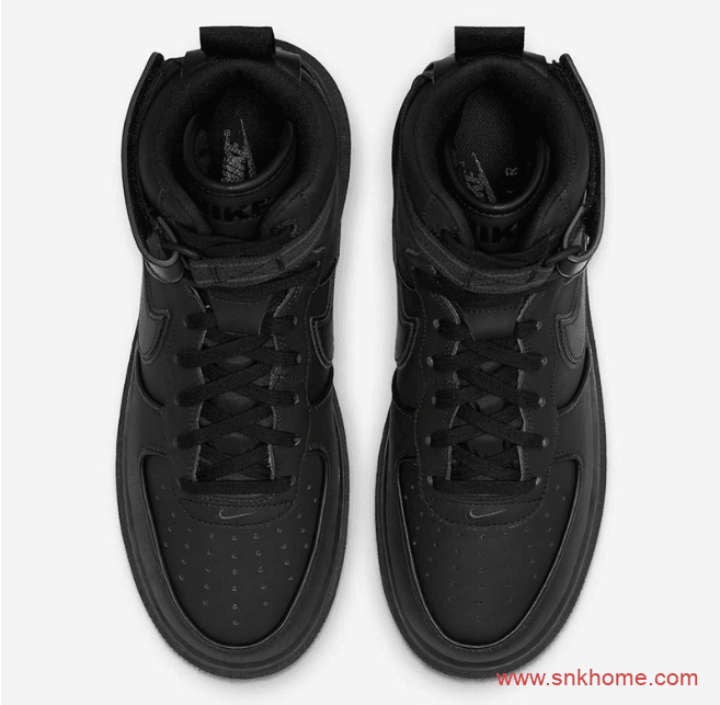 耐克空军全黑色高帮 Nike Air Force 1 High Winter 空军一号黑武士造型官图 货号:DA0418-001