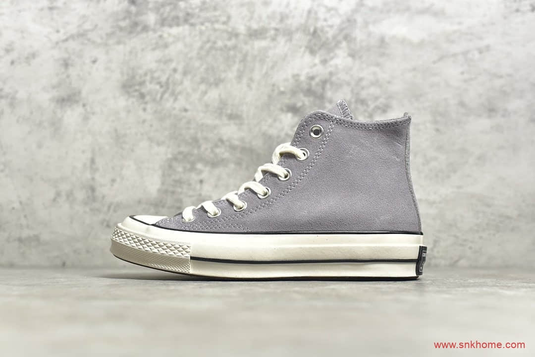 匡威1970S香芋紫麂皮高帮 Converse Chuck 70s 匡威绒面高帮1970S 货号:163352C
