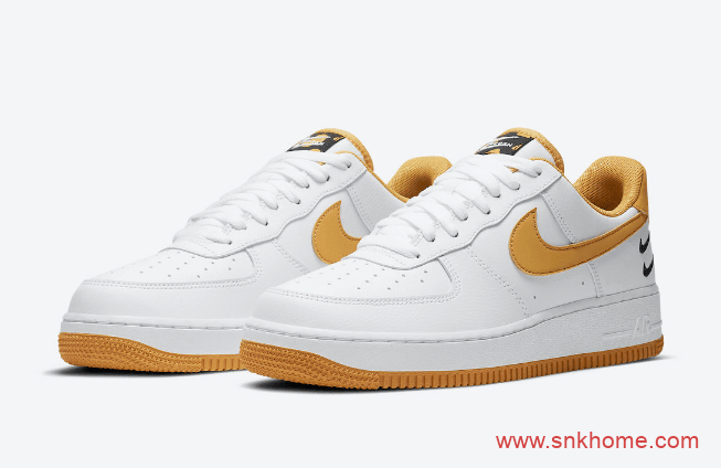 耐克空军一号多勾设计 Nike Air Force 1 Low 耐克空军一号黑白多勾低帮板鞋 货号：CT2300-001