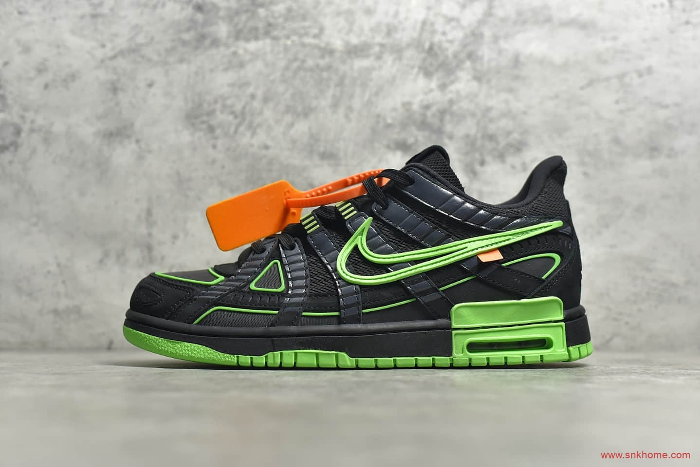 耐克Dunk SB OW联名款黑绿色 Off-White x NIKE Air Rubber Dunk "Green Strike" 2.0美洲限定 货号:CU6015-001