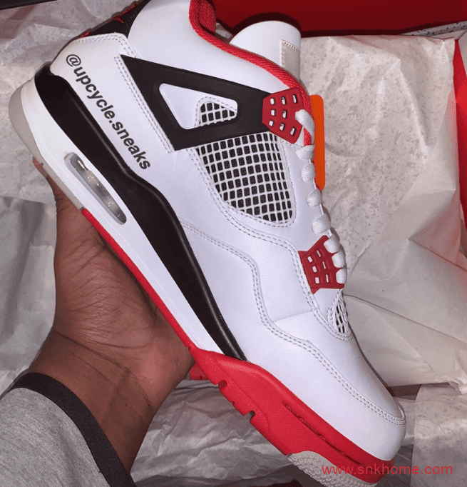 AJ4火焰红2020复刻版本实物图 Air Jordan 4 “Fire Red”复刻发售日期 货号:DC7770-160