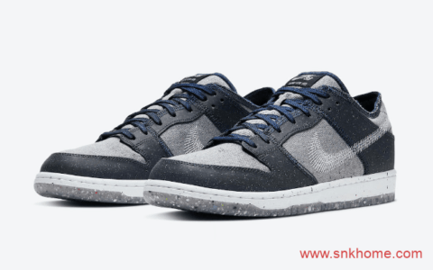 耐克Dunk SB垃圾鞋新配色预告 Nike SB Dunk Low “Crater” 耐克Dunk回收环保低帮板鞋 货号：CT2224-001