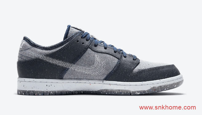 耐克Dunk SB垃圾鞋新配色预告 Nike SB Dunk Low “Crater” 耐克Dunk回收环保低帮板鞋 货号：CT2224-001