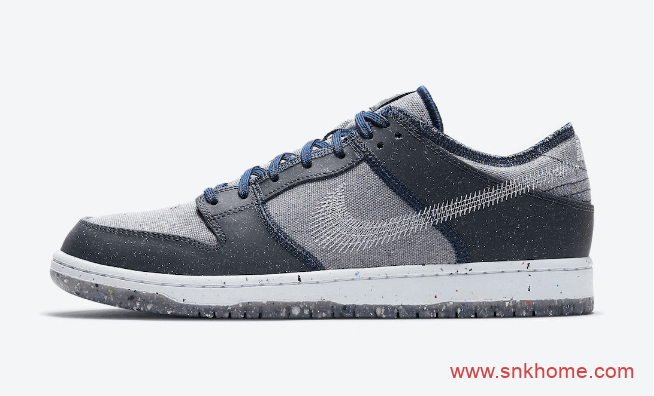 耐克Dunk SB垃圾鞋新配色预告 Nike SB Dunk Low “Crater” 耐克Dunk回收环保低帮板鞋 货号：CT2224-001