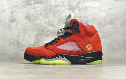 AJ5 WHAT THE红黄鸳鸯球鞋 Air Jordan 5 “What The” AJ上海限定配色 货号：CZ5725-700