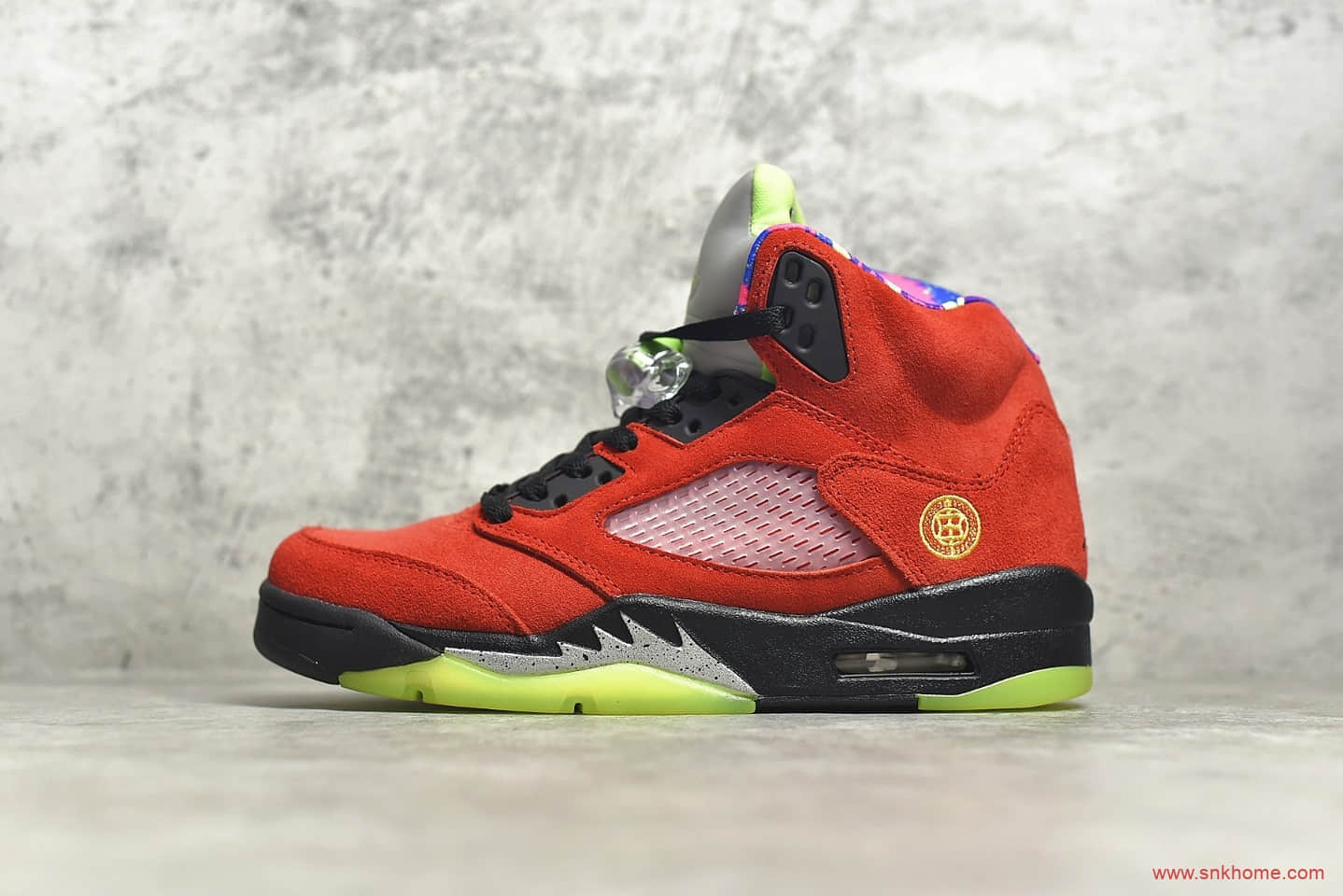 AJ5 WHAT THE红黄鸳鸯球鞋 Air Jordan 5 “What The” AJ上海限定配色 货号:CZ5725-700