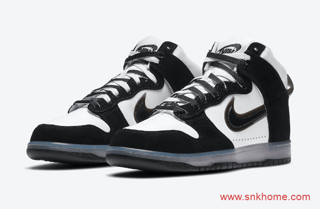 耐克Dunk SB时尚店铺联名款 Slam Jam x Nike Dunk High 耐克Dunk SB黑白高帮板鞋 货号:DA1639-100/DA1639-101