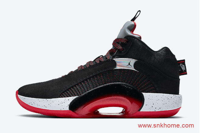 AJ35黑红实战球鞋发售日期 Air Jordan 35 “Bred” AJ35经典银色鞋舌 货号:CQ4227-030