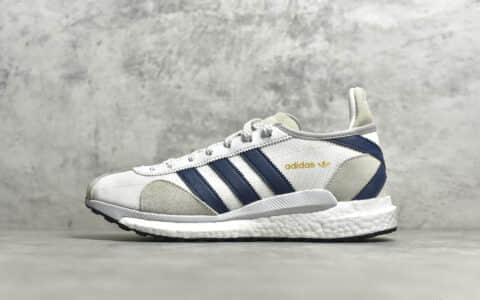 阿迪达斯菲董联名款 adidas x Human Made 阿迪达斯BOOST白蓝跑鞋 货号:FZ0551