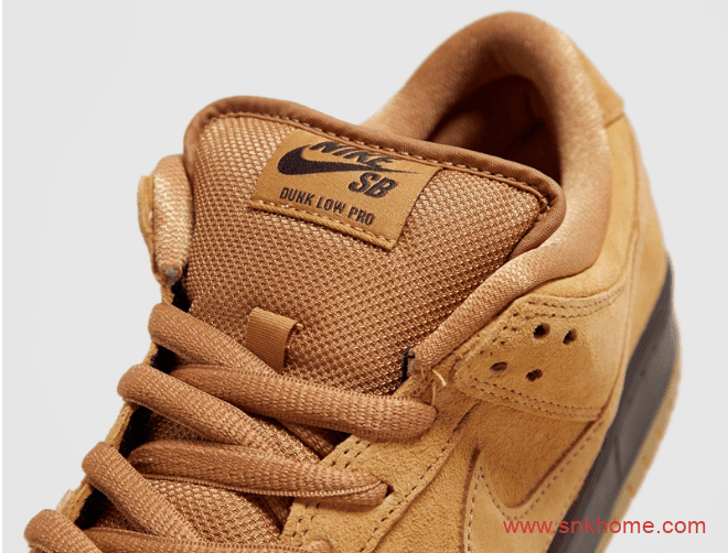 耐克Dunk SB小麦低帮曝光 Nike SB Dunk Low Pro “Wheat Mocha” 耐克Dunk低帮休闲鞋 货号:BQ6817-204