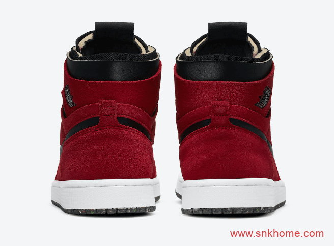 AJ1黑红高帮 AJ1大红翻毛皮 Air Jordan 1 High Zoom 翻毛皮高帮AJ1海外限定款 货号:CT0978-600