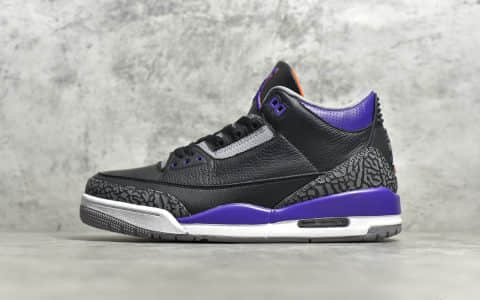 AJ3黑紫爆裂纹 Air jordan 3 Retro FT2 Tinker Nrg AJ3后掌可视气垫 TPU原装纤维板 货号：CT8532-050