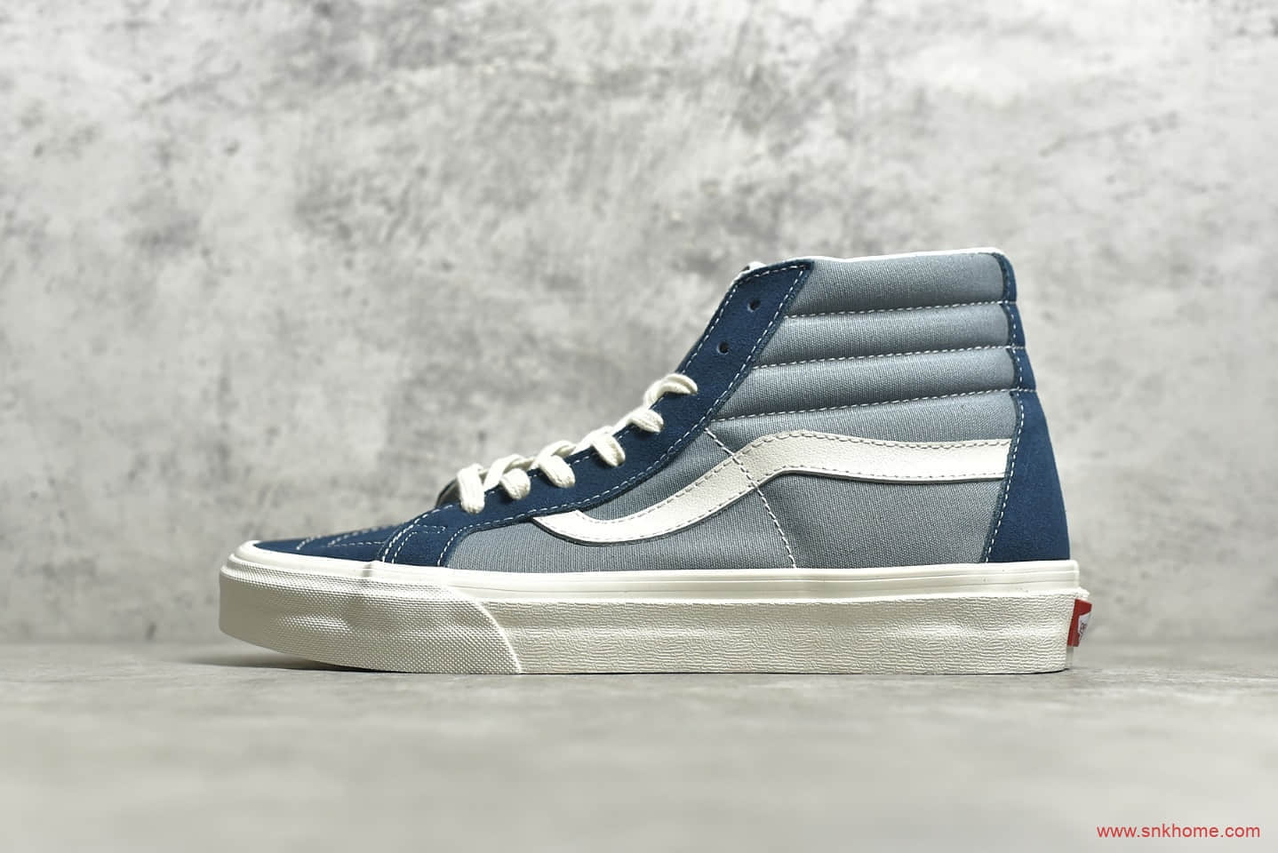 万斯SK8牛仔蓝 Vans SK8-Hi Vault OG 万斯蓝色高帮帆布鞋纯原版本