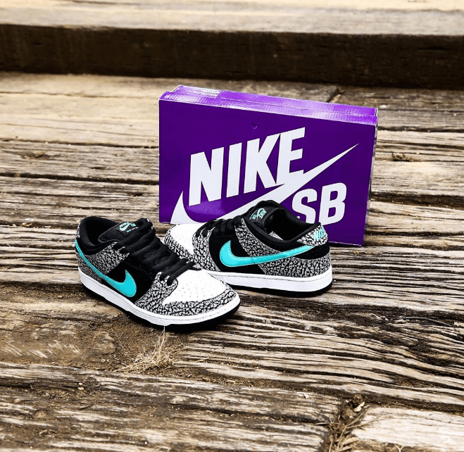 耐克Dunk SB大象爆裂纹 Nike Dunk SB Low Pro “Elephant” 耐克黑水泥低帮板鞋发售日期 货号:BQ6817-009