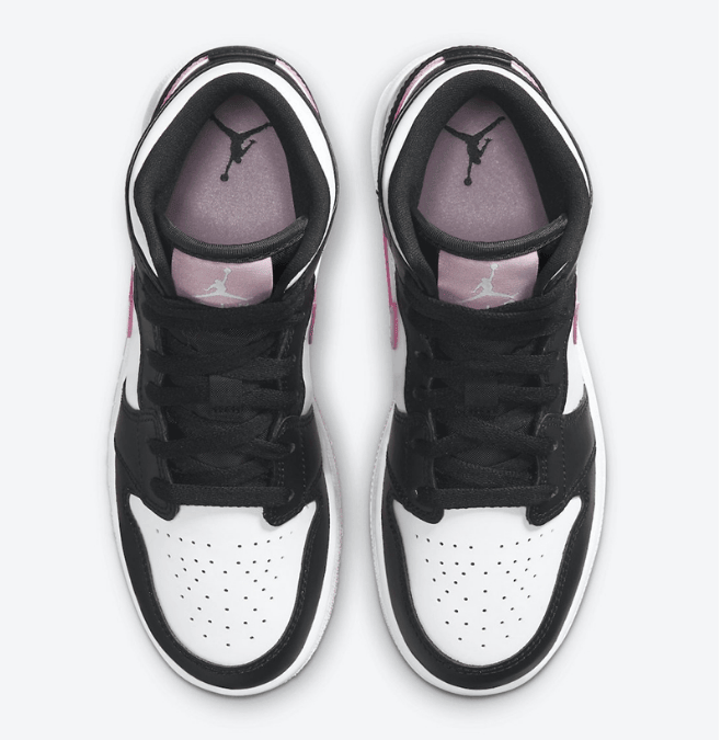 AJ1白粉中帮新配色即将发售 Air Jordan 1 Mid GS AJ1小姐姐专属配色 货号:555112-103