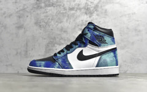 AJ1扎染高帮 Air Jordan 1扎染性价比版本 莆田一手AJ1渠道货源 货号:CD0461-100