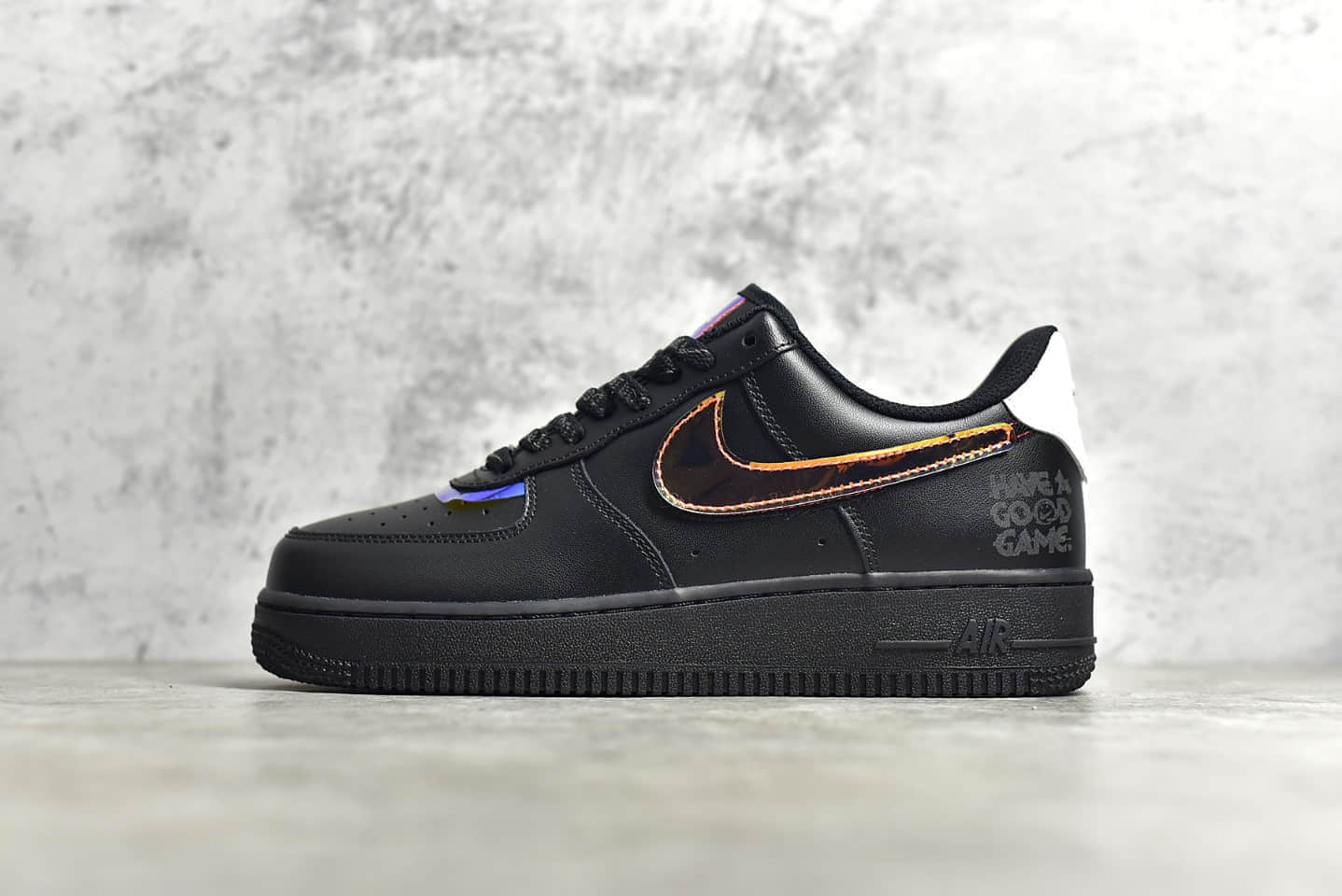 耐克空军电玩镭射像素黑色低帮 NIKE AIR FORCE 1 “电玩像素镭射黑” 货号:DC0710-101