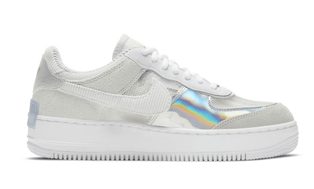 耐克马卡龙灯芯绒幻彩解构鞋 WNMS Nike Air Force 1 Shadow SE 耐克空军一号马卡龙解构女子板鞋 货号:DC5255-043