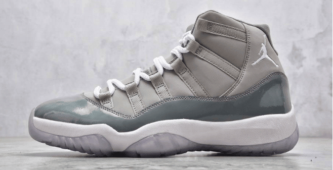 AJ11灰色高帮实物图曝光 Air Jordan 11 Retro “Cool Grey” 酷灰 AJ11复刻明年回归 货号：CT8012-005