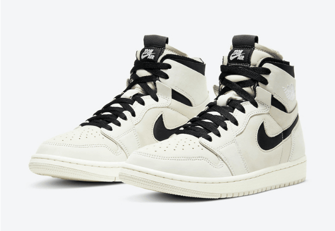 AJ1奶茶配色官图曝光 Air Jordan 1 Zoom CMFT “Summit White” AJ1米白色高帮 货号:CT0979-100