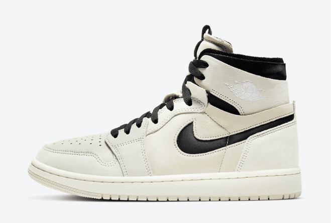 AJ1奶茶配色官图曝光 Air Jordan 1 Zoom CMFT “Summit White” AJ1米白色高帮 货号:CT0979-100