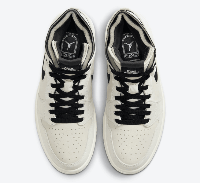 AJ1奶茶配色官图曝光 Air Jordan 1 Zoom CMFT “Summit White” AJ1米白色高帮 货号:CT0979-100
