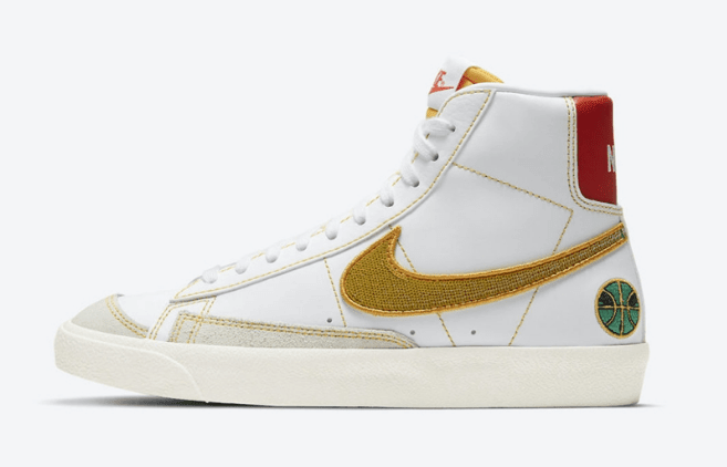 耐克开拓者米白色高帮 Nike Blazer Mid GS “Raygun” 耐克外星人配色新款 货号:DD9528-100