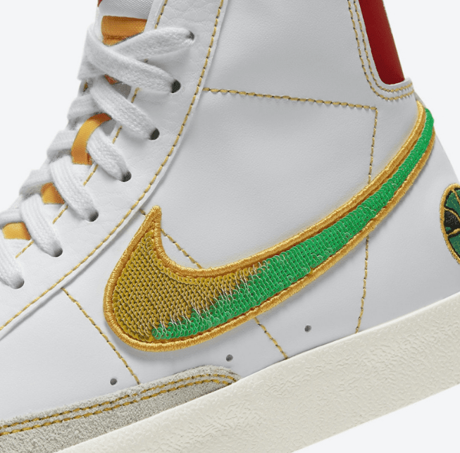 耐克开拓者米白色高帮 Nike Blazer Mid GS “Raygun” 耐克外星人配色新款 货号:DD9528-100