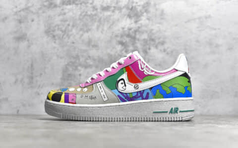 耐克空军一号张若涵联名涂鸦低帮 Ruohan Wang x Nike Air Force 1 Low（2020）华人艺术家联名 货号：CZ3990-900