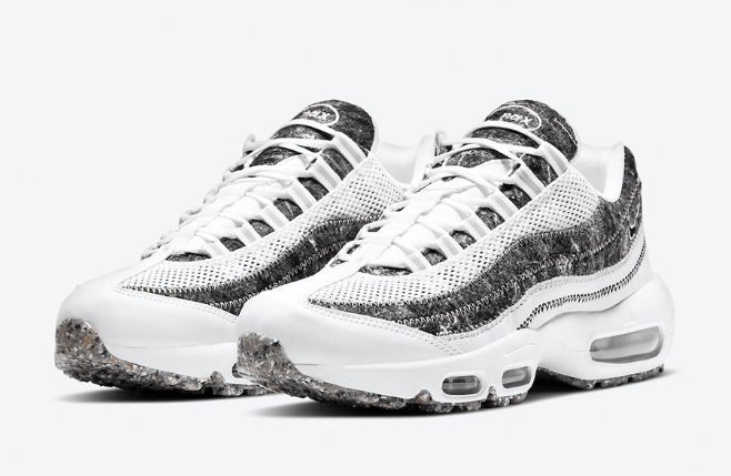 耐克MAX95环保主题 耐克垃圾鞋 Nike Air Max 95 Crater耐克MAX95奥利奥发售日期 货号:CV8830-100