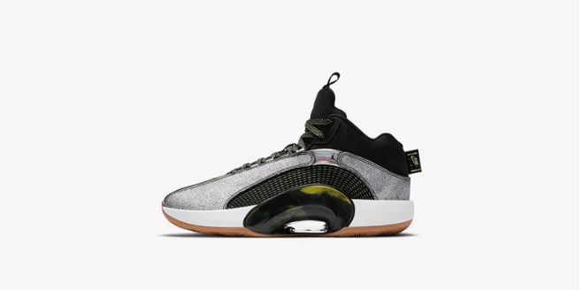 AJ35锡安PE专属配色 Air Jordan 35 SP-Z PF 全新耐克AJ35灰黑配色发售日期 货号:DA2377-100