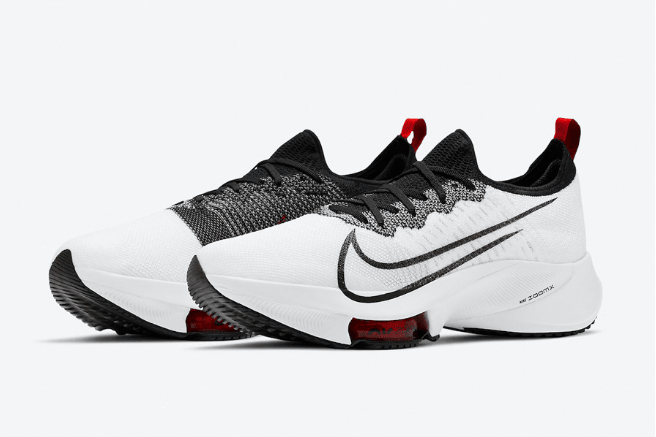 耐克NEXT%白黑色跑鞋 Nike Air Zoom Tempo NEXT% 耐克黑白红全新配色即将发售 货号:CI9923-102