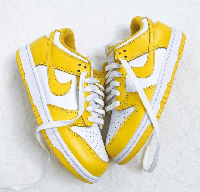 耐克Dunk白黄低帮板鞋 Nike Dunk Low WMNS “Laser Orange” 耐克全新白黄配色实物图 货号:CU1726-901