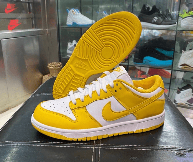 耐克Dunk白黄低帮板鞋 Nike Dunk Low WMNS “Laser Orange” 耐克全新白黄配色实物图 货号:CU1726-901