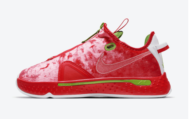 耐克保罗乔治阴阳红色阴阳设计 Nike PG 4 “Christmas” 全新PG4圣诞节限定阴阳发售日期 货号:CD5082-602
