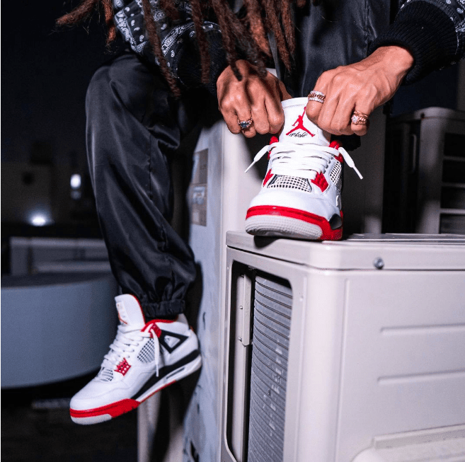 AJ4白红实战球鞋 Air Jordan 4 “Fire Red” 全新AJ4火焰红OG版本白红复刻 货号:DC7770-160
