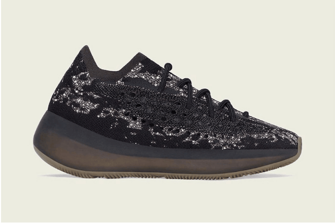 全新黑武士椰子380官图 adidas Yeezy Boost 380 “Onyx Reflective” 椰子380黑色满天星配色 货号：H02536