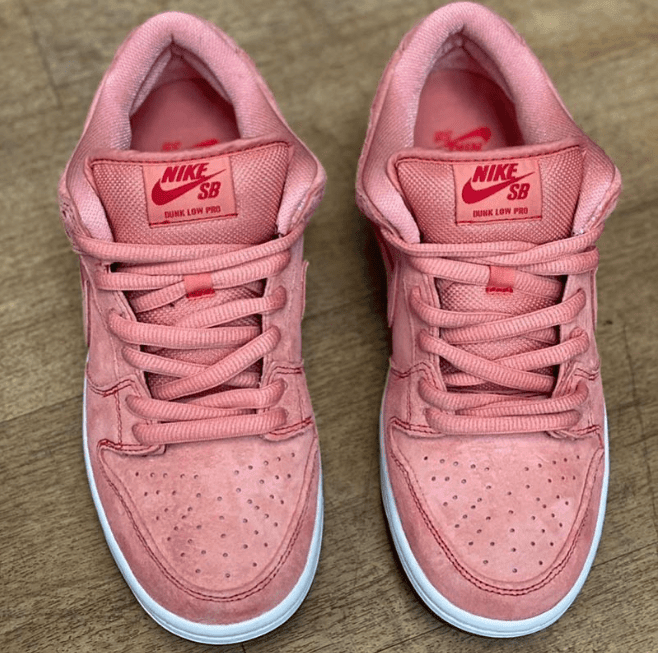 耐克SB Dunk粉色翻毛皮低帮 Nike SB Dunk Low “Pink” 耐克Dunk全新配色实物图曝光 货号:CV1655-600
