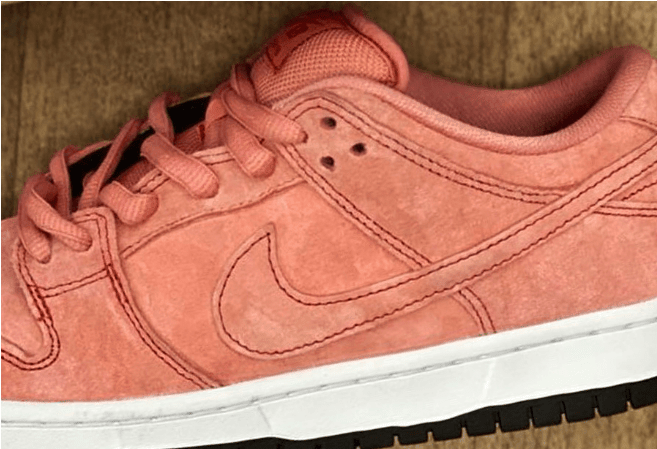 耐克SB Dunk粉色翻毛皮低帮 Nike SB Dunk Low “Pink” 耐克Dunk全新配色实物图曝光 货号:CV1655-600