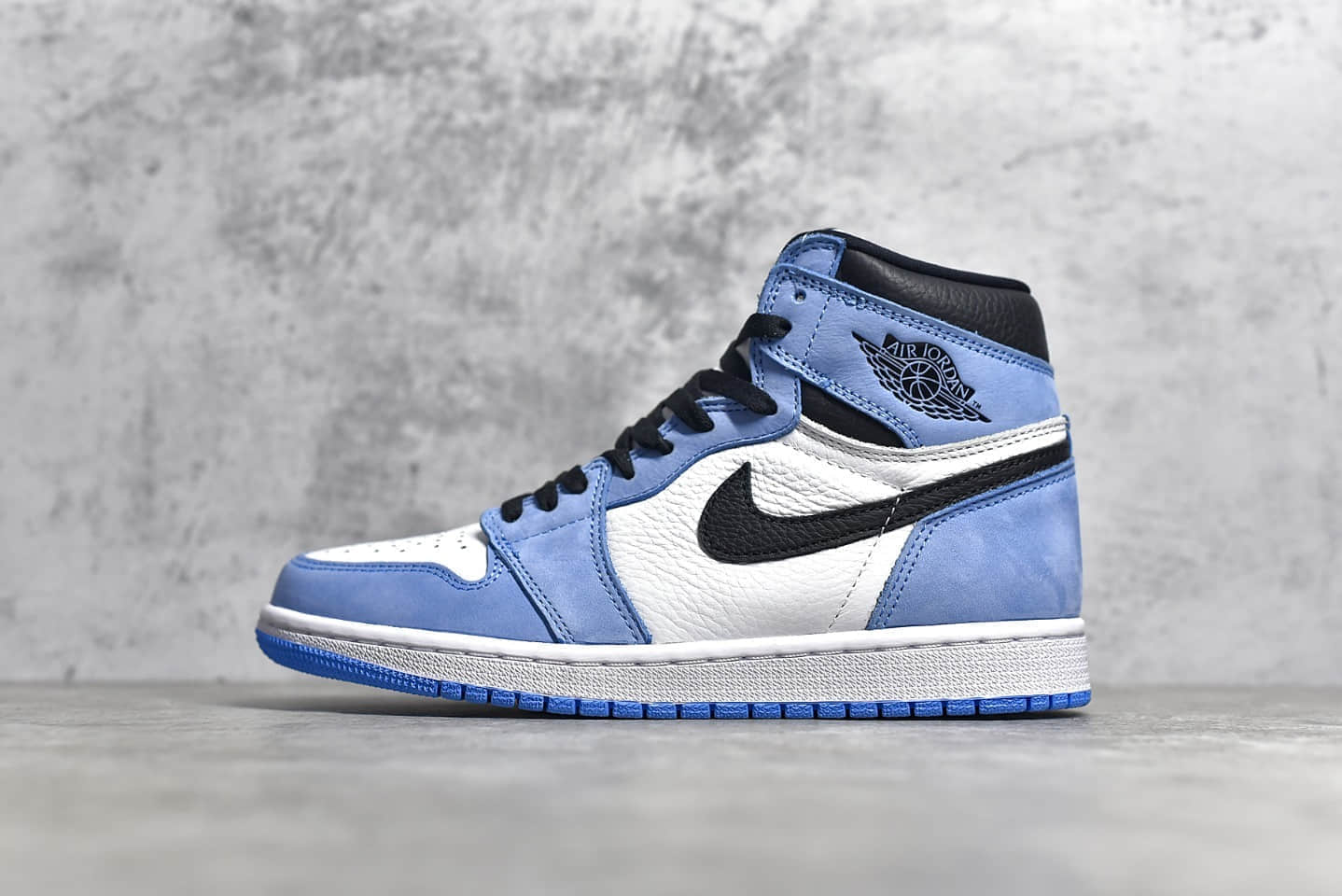 AJ1大学蓝高帮H12纯原版本 AIR JORDAN 1大学蓝 顶级品质AJ1 货号:555088-134