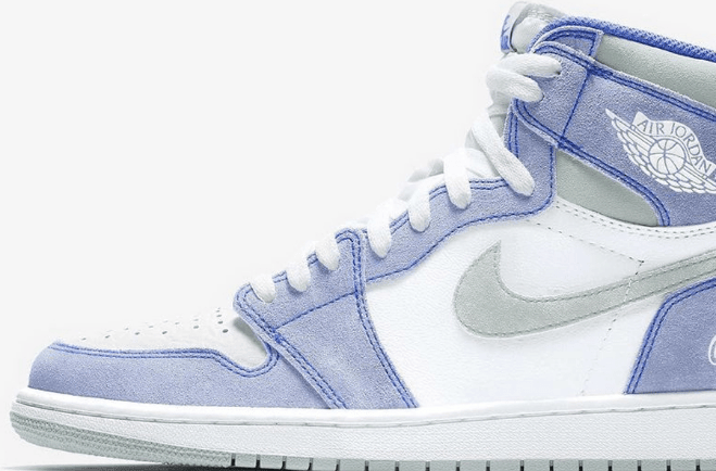 AJ1薄荷糖高帮实物图曝光 Air Jordan 1 High OG “Hyper Royal” 全新AJ1高帮新配色发售 货号:555088-402