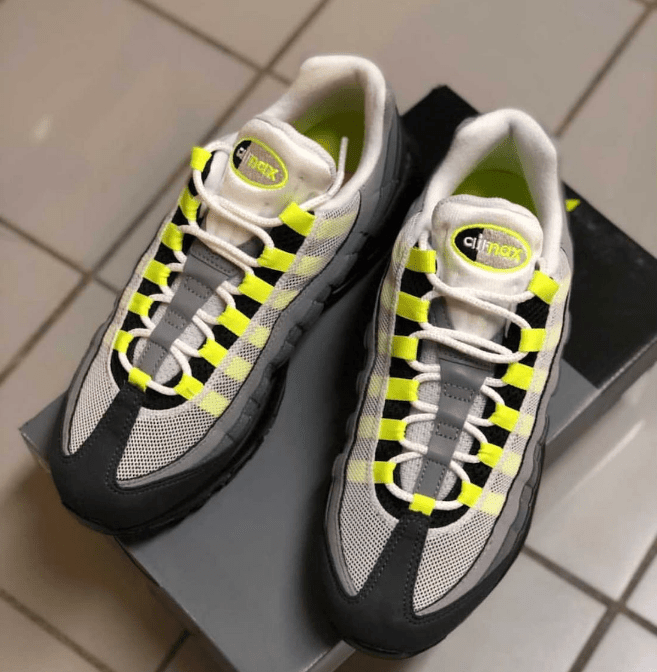 耐克MAX95经典复刻单换宝马配色来了 Nike Air Max 95 “Neon” 日系耐克老爹鞋下个月发售