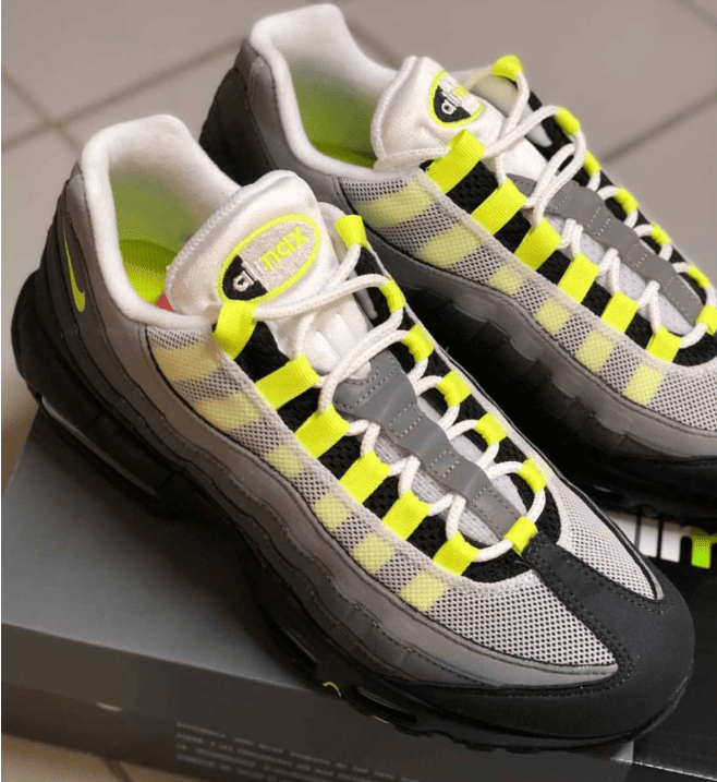 耐克MAX95经典复刻单换宝马配色来了 Nike Air Max 95 “Neon” 日系耐克老爹鞋下个月发售