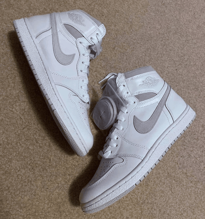 AJ1白灰高帮元年复刻 Air Jordan 1 High ’85 “Neutral Grey”实物图曝光 货号：BQ4422-100