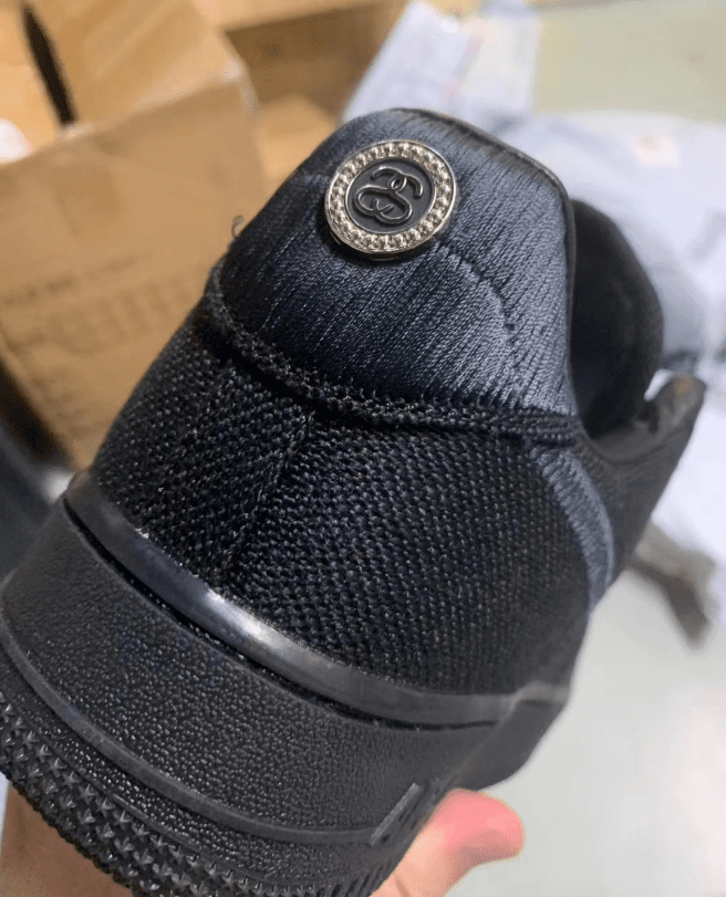 耐克斯图西联名黑色米白色实物图 Stussy x Nike Air Force 1 Low 耐克斯图西联名帆布鞋 货号:CZ9084-001