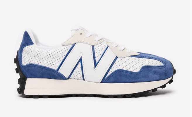 新百伦NB327经典三色发售 New Balance 327 “Perforated Pack” NB327OG白蓝白红白黄