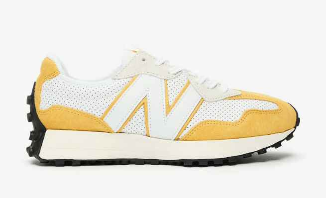 新百伦NB327经典三色发售 New Balance 327 “Perforated Pack” NB327OG白蓝白红白黄