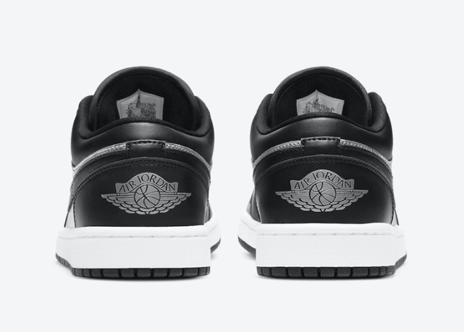 AJ1黑灰低帮亮晶晶 Air Jordan 1 Low “Silver Toe” 新配色AJ1低帮发售日期 货号:DA5551-001