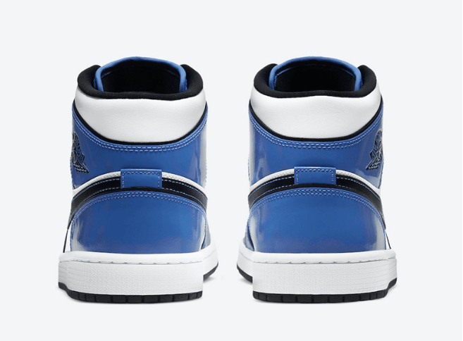 AJ1二次元小闪电 Air Jordan 1 Mid SE “Signal Blue” 白蓝AJ1中帮发售日期 货号:DD6834-402