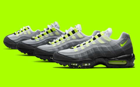 耐克MAX95 Neon亲子鞋 Nike Air Max 95 "Neon" 首发耐克MAX95灰黑GS版本童鞋都有 货号：CT1689-001